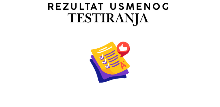 Rezultat usmenog testiranja