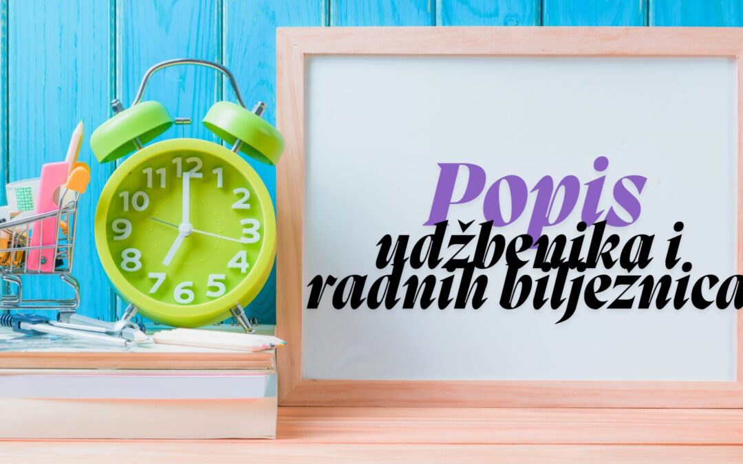 Udžbenici i radne bilježnice za školsku godinu 2025./2026.