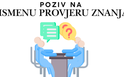 Poziv na testiranje za radno mjesto Operativni djelatnik za sigurnost i civilnu zaštitu