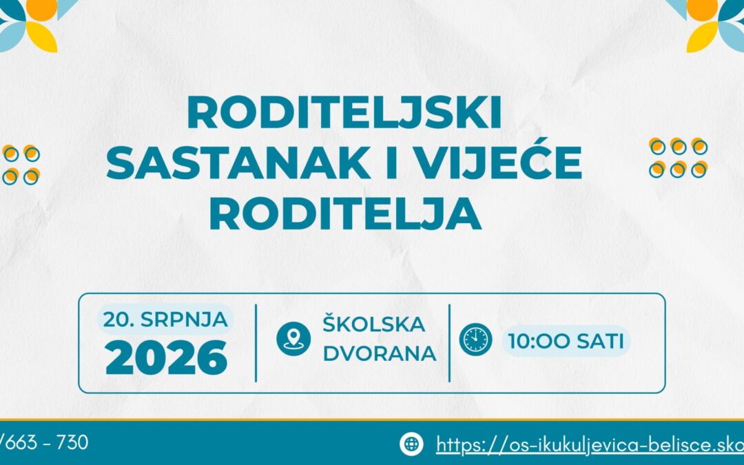 Roditeljski sastanak i vijeće roditelja