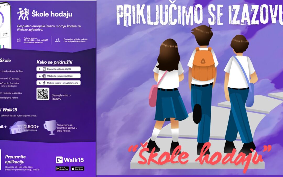 #walk15  – Škole hodaju